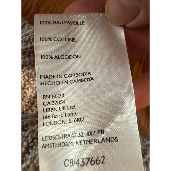 Free People Women's Freya Mock Neck Sweater Gray - Size Small NWT Modern Style - Picture 5 of 8